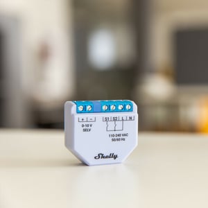 Shelly Plus 0-10V Wbudowany Ściemniacz światła Niebieski, Szary