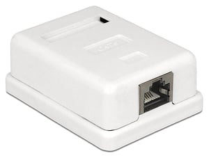 DeLOCK 86169 gniazdko elektryczne RJ-45 Biały