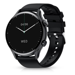 Niceboy 8594182426656 smartwatch / zegarek sportowy 3,43 cm (1.35") AMOLED 390 x 390 px Ekran dotykowy Czarny