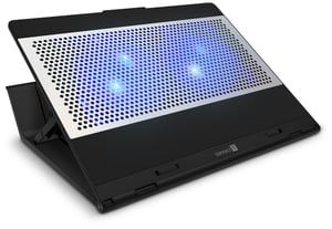 Connect IT CCP-7100-BK Kühlunterlage für Laptops 39,6 cm (15,6") Schwarz, Silber