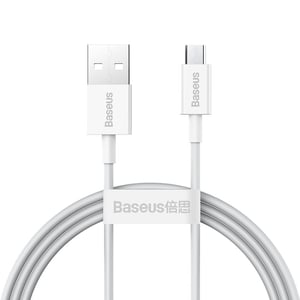 Baseus CAMYS-02 Handy-Kabel, weiß 1 m USB A Micro-USB B