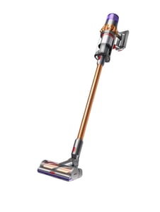 Dyson V11 Stabstaubsauger/Elektrobürste 2-in-1-Staubsauger mit Standfuß Akku Trockenstaubbeutel Gold, Tungsten (Wolfram), Violett