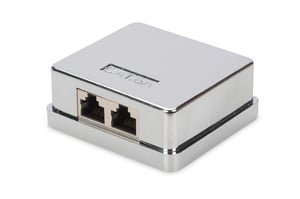 Digitus CAT 6A-uttag för ytmontering, 1 uttag