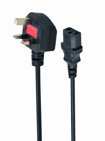 Gembird PC-187 kabel zasilające Czarny 1,8 m C13 panel 3-pin