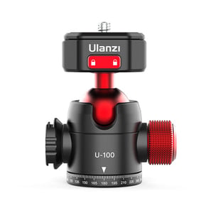 Ulanzi U-100 Stativkopf Schwarz, Rot Ball (Form)