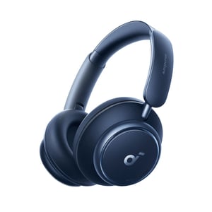 Anker Space Q45 Hörlurar, trådbundna och trådlösa, huvudband, samtal/musik, USB Type-C, Bluetooth, blå