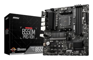 MSI B550M PRO-VDH Mainboard AMD B550 Sockel AM4 Micro-ATX
