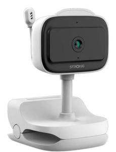 Leistungsstarkes DOVY Wi-Fi-Babyphone, Weiß, Schwarz