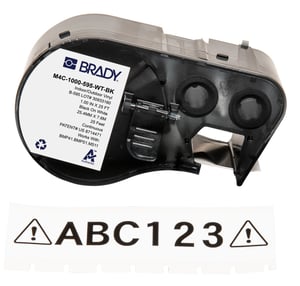 Brady M4C-1000-595-WT-BK etykiet do nadruku Czarny, Biały Samoprzylepne etykiety do drukowania