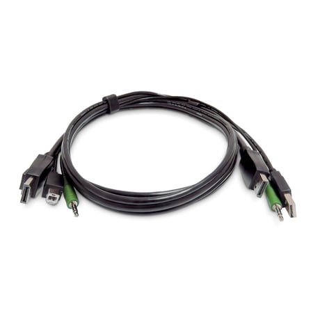 StarTech SKDP2DPMMKVM03-TAA kabel KVM Czarny 0,9 m