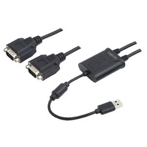 LogiLink AU0031 parallellkabel, svart, USB typ A till DB-9