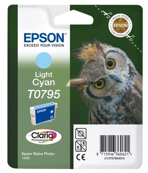 Epson Owl Wkład atramentowy Light Cyan T0795 Claria Photographic Ink