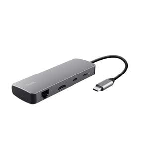 Trust 25672 huby i koncentratory USB Type-C Szary