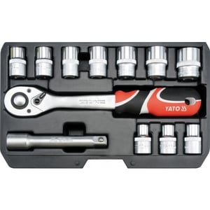 Yato YT-38671 12-piece wrench and tool set.