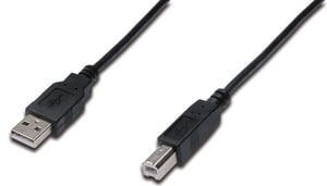 ASSMANN Electronic AK-300102-030-S USB-kabel USB 2.0 3 m USB A till USB B Svart