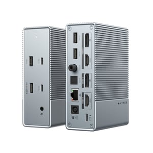HYPER HDG215-EU stacja dokująca Przewodowa USB 3.2 Gen 1 (3.1 Gen 1) Type-C Srebrny
