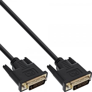 InLine 4043718096961 kabel DVI 1 m DVI-D Czarny