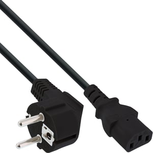 InLine 16652 kabel zasilające Czarny 1,8 m