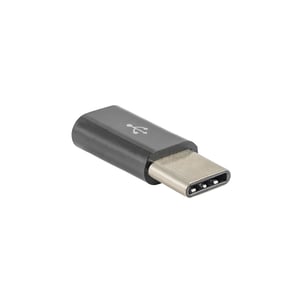 Akyga AK-AD-46 adapter för USB-kablar, typ micro-B till USB-typ C, svart