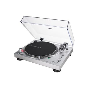 Audio-Technica AT-LP120X Direktdriven skivspelare, silver, manuell