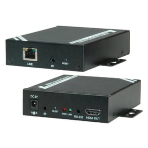 ROLINE HDMI-förlängare via tvinnad parledning, Cat.5/6, kedjekopplingsbar 100 m