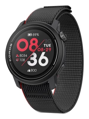 Coros Pace 3 3,05 cm (1.2") LCD 42 mm Cyfrowy 240 x 240 px Ekran dotykowy Czarny Wi-Fi GPS