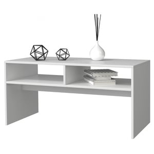 Topeshop MESA WHITE COFFEE TABLE Free-form design 1 x leg