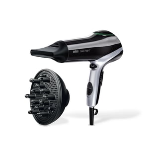 Braun HD730 hårtork 2200 W Svart, Silver