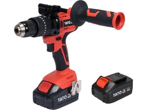Yato YT-82791 Drill, 2100 RPM, Central Lock, 1.4 kg, Black, Red