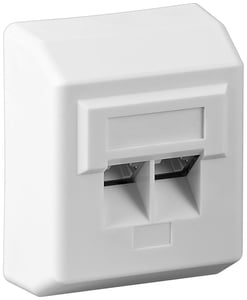 Goobay 50971 Steckdose 2 x RJ-45 Weiß