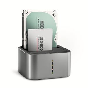 Axagon ADSA-DC USB 3.2 Gen 1 (3.1 Gen 1) Type-A Hard Drive Docking Station, Gray