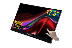 Verbatim 49593 Computermonitor 43,9 cm (17,3") 1920 x 1080 px Full HD LCD-Touchscreen Schwarz