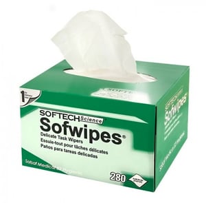 Qoltec 54266 Paper Napkins, Green and White, 280 pcs.