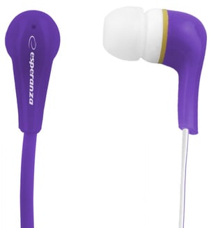 Esperanza EH146V hörlurar/headset, trådbundna, in-ear, lila