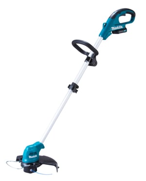 Makita UR100DWAE przecinarka do pędzli/trymer 26 cm Bateria Czarny, Niebieski, Metaliczny