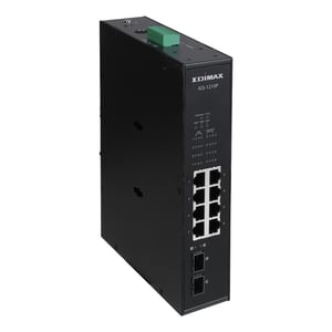Edimax IGS-1210P Netzwerk-Switch, unmanaged, Gigabit-Ethernet (10/100/1000), PoE-Unterstützung, schwarz