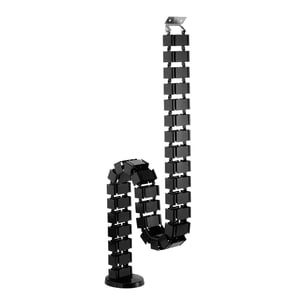 InLine 59996A organizator na kable Biurko Kanał kablowy Czarny 1 szt.