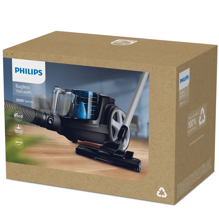 Philips 3000 series Odkurzacz bezworkowy PowerPro Compact FC9331/09