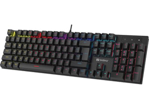 Sandberg 640-31 klawiatura Gaming USB QWERTZ Niemiecki Czarny