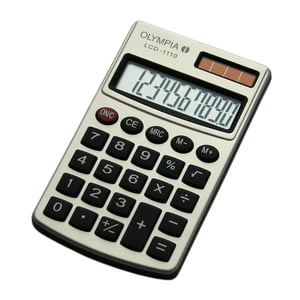 Olympia LCD 1110 fickräknare Enkel räknare Silver