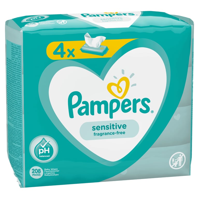 Pampers 81687197 wilgotna chusteczka dla dzieci 208 szt.