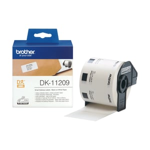 Brother DK-11209 taśmy do etykietowania Czarny na białym
