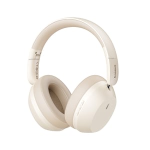 Baseus Bass 35 Max Kopfhörer-Set, kabellos, Kopfbügel, Verbindungen/Musik, USB Typ C, Bluetooth, Weiß