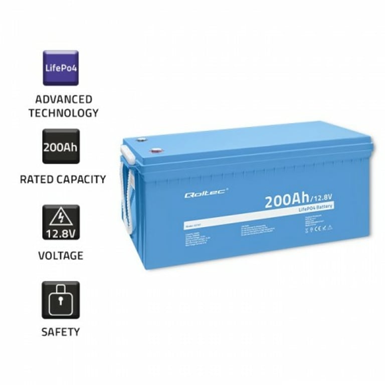 фото Акумулятор для ДБЖ Qoltec 12,8V/200Ah (53707)