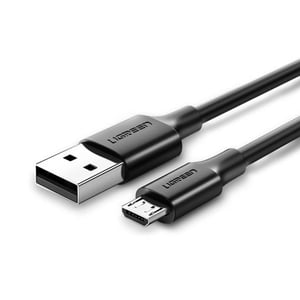 Ugreen 60134 USB 2.0 Cable, 0.25 m, USB-A to Micro-USB-A, Black