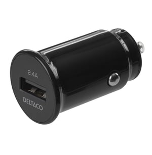 Deltaco USB-CAR123 ładowarka do urządzeń przenośnych Uniwersalne Czarny Zapalniczka Automatyczna