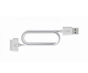 Bluelounge 0,2 m, 30-polig telefonkabel Vit 0,2 m USB A Apple 30-polig