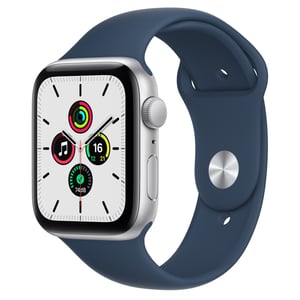 Apple Watch SE OLED 44 mm Cyfrowy 368 x 448 px Ekran dotykowy Srebrny Wi-Fi GPS