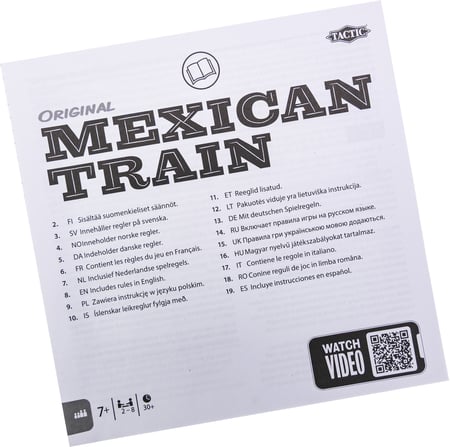 Tactic Mexican Train Tin Box