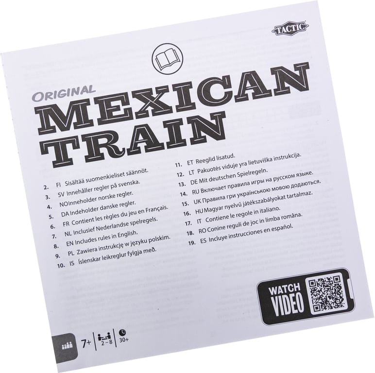 Tactic Mexican Train Tin Box